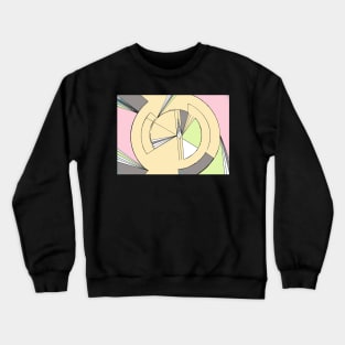 PASTEL GEOMETRIC OP ART DESIGN ART DECO Crewneck Sweatshirt